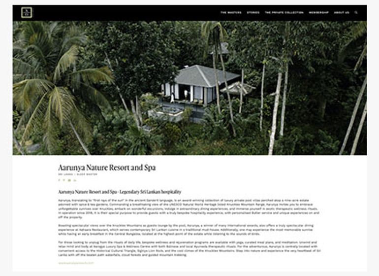 Featurette of Aarunya Nature Resort becoming XO Private Member