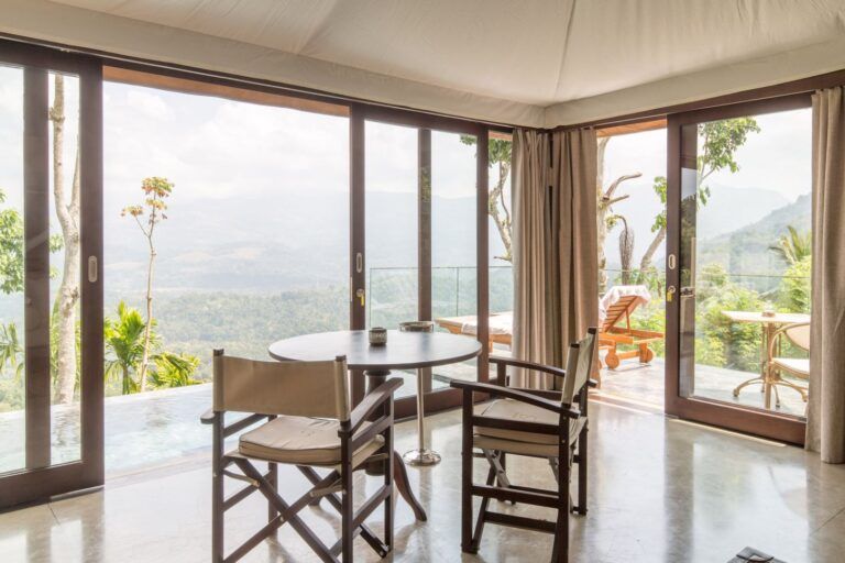 In-villa dining view of a villa at Aarunya Nature Resort