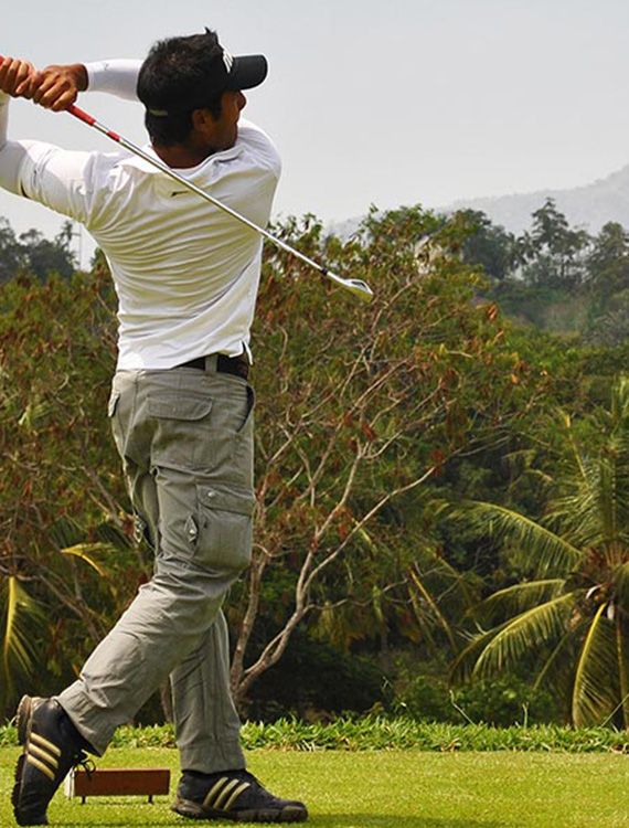 Golf player in Sri Lanka 