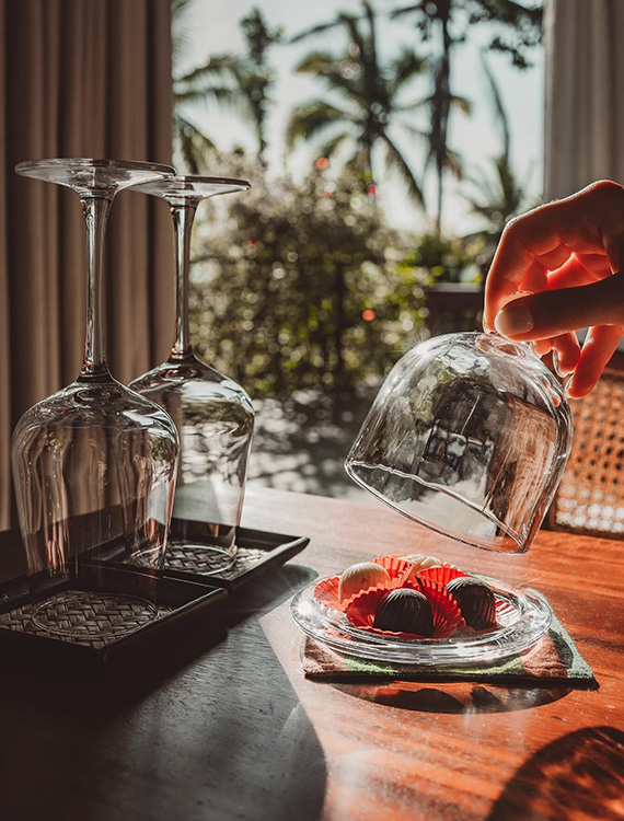 Handmade chocolates at Aarunya Nature Resort