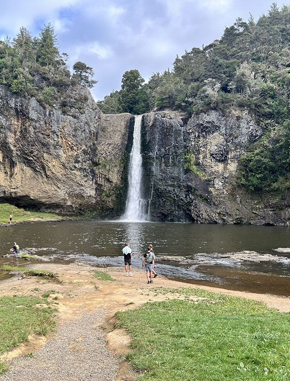 View of Hunas Falls waterfall in Kandy