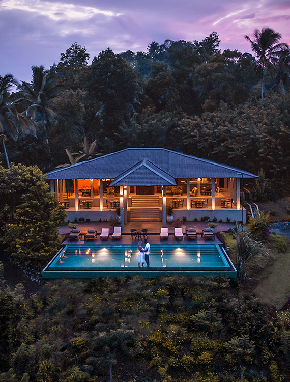 Poolside view of Aarunya Nature Resort