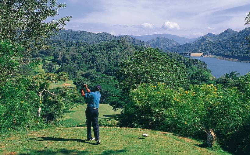 Golf player at Victoria Golf Club