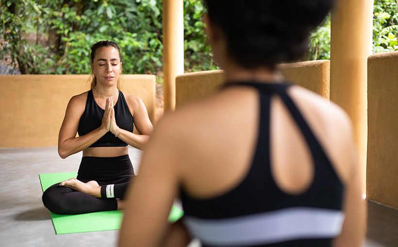 Yoga session at Aarunya Nature Resort